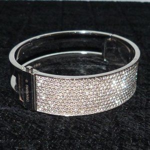 Swarovski Crystal INTERVALLE Wide Bangle Bracelet Size M